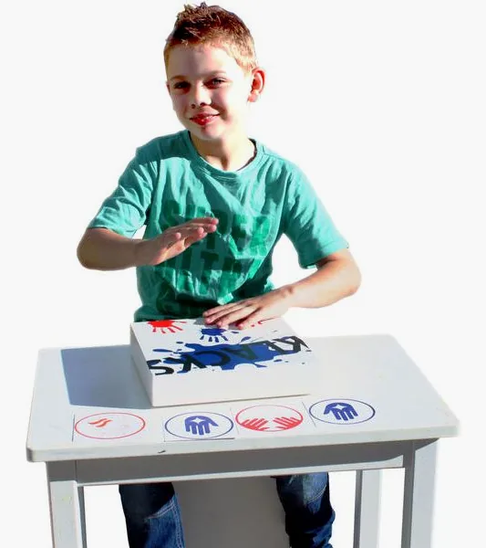 Baff Klacks Box Table Cajon White detail 3
