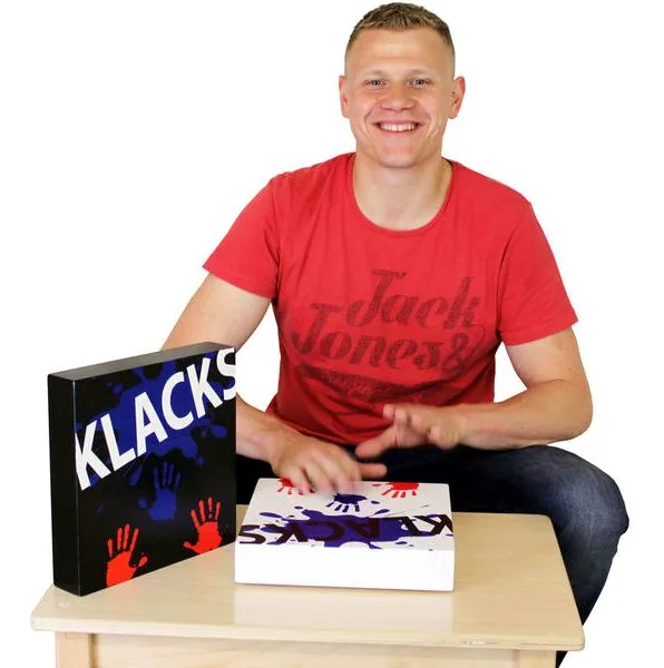 Baff Klacks Box Table Cajon White detail 4