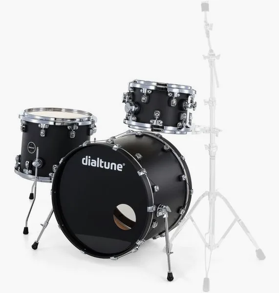Dialtune 3-pcs Maple Set Matte Black detail 2