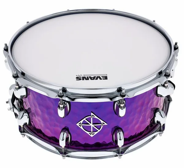 Dixon 14"x6.5" Snare Purple Titanium vooraanzicht