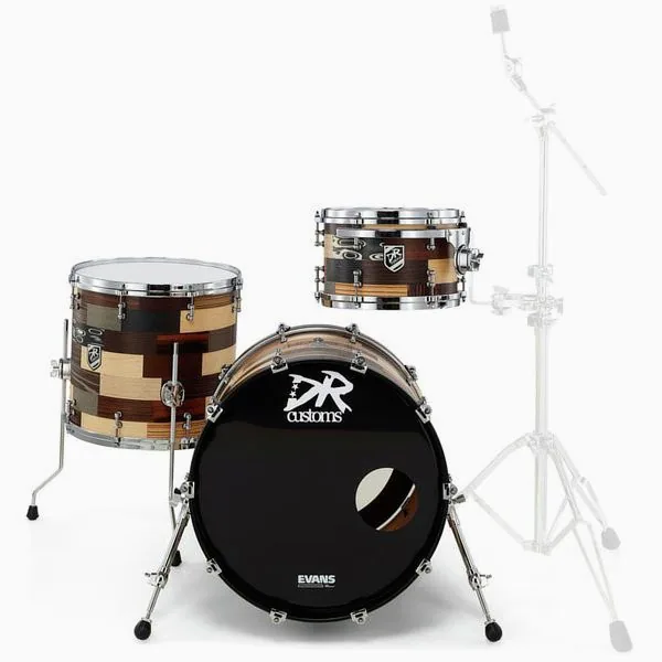 DR Customs Patchwork Drum Set detail 3