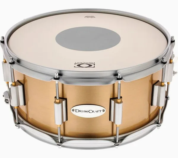 DrumCraft 14"x6,5 Bell Brass Snare vooraanzicht
