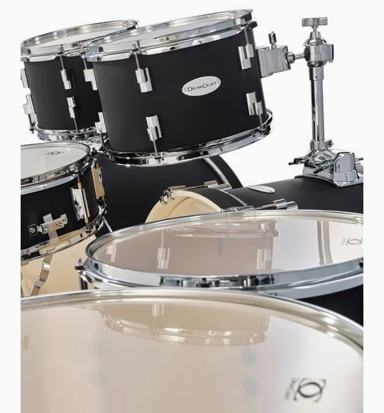 DrumCraft Series 3 Double Bass Set Black detail 3