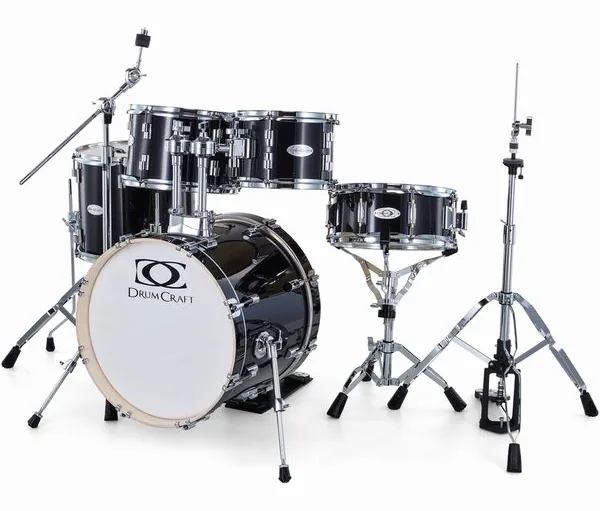 DrumCraft Series 3 Junior Set Black vooraanzicht