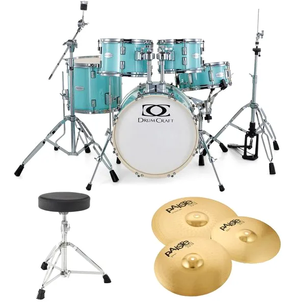 DrumCraft Series 3 Junior TQS Paiste Set vooraanzicht