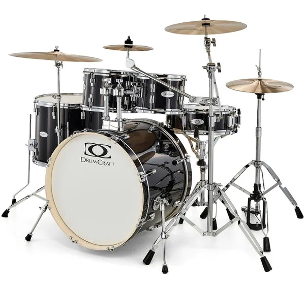 DrumCraft Series 3 Standard Impulz Black vooraanzicht