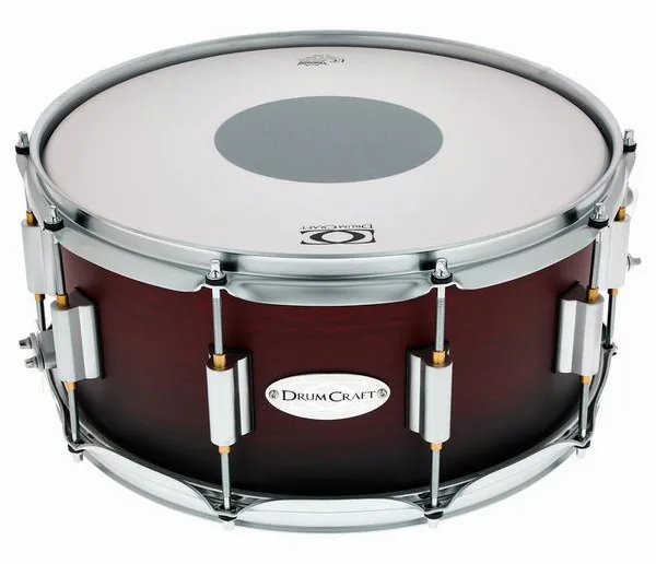 DrumCraft Series 6 14"x6,5" Snare -SBR vooraanzicht