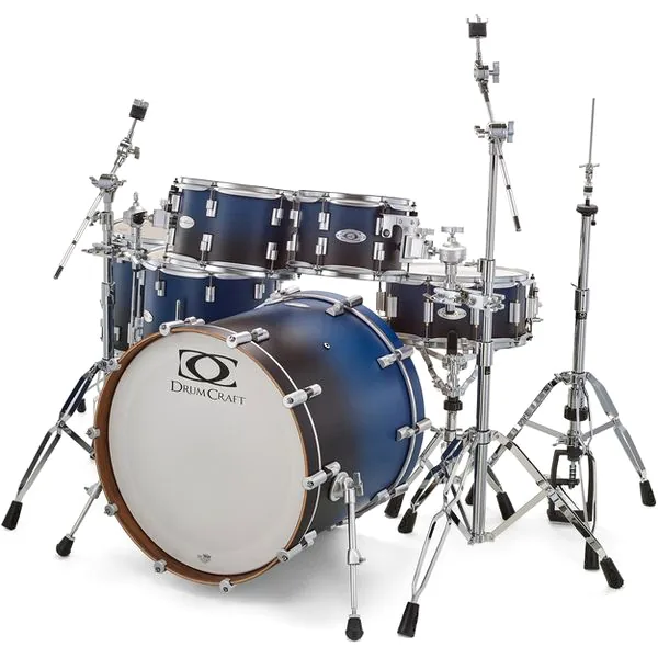 DrumCraft Series 6 2up 2down Blue Fade detail 2