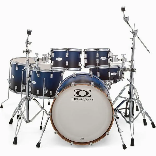 DrumCraft Series 6 2up 2down Blue Fade detail 3