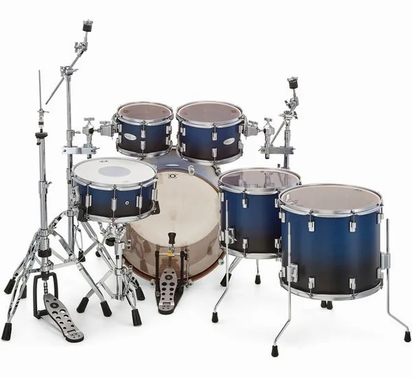 DrumCraft Series 6 2up 2down Blue Fade detail 5