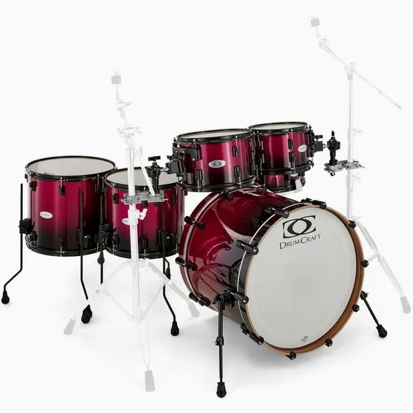 DrumCraft Series 6 2up 2down Purple Spkl detail 4
