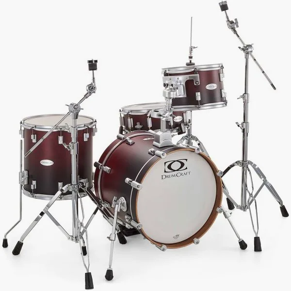 DrumCraft Series 6 Jazz Red Fade detail 4