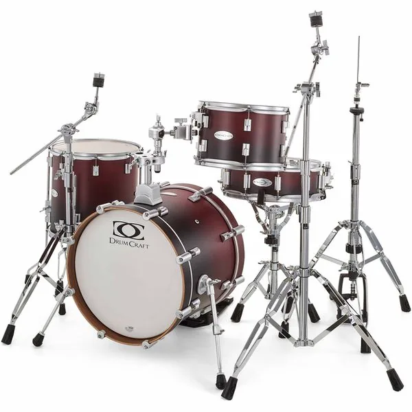 DrumCraft Series 6 Jazz Red Fade vooraanzicht