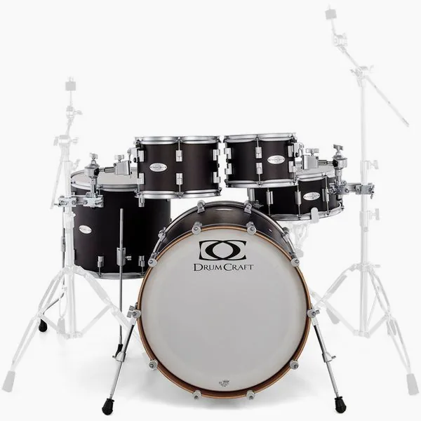 DrumCraft Series 6 Standard Satin Black detail 3