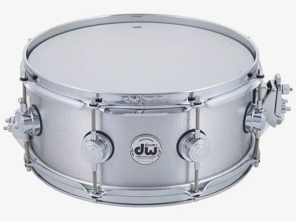 DW 13"x5,5" Aluminium Snare vooraanzicht