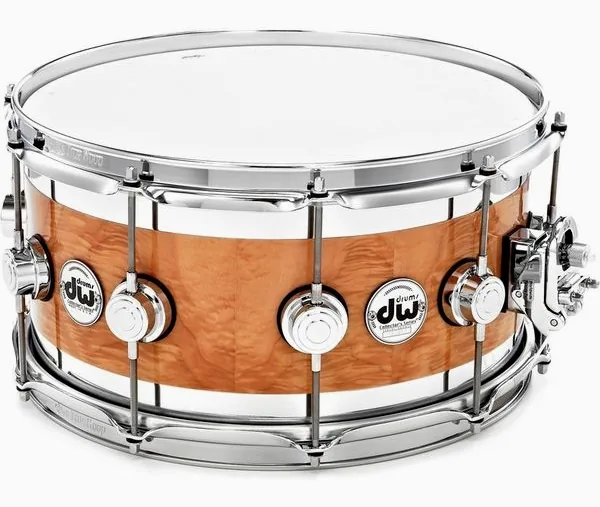DW 14"07" Snare Exotic Edge vooraanzicht