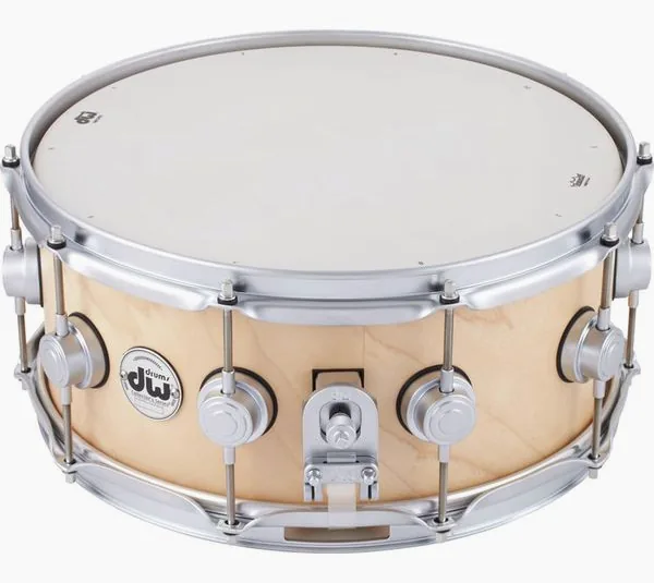 DW 14"x06" Satin Snare Natural SC detail 2