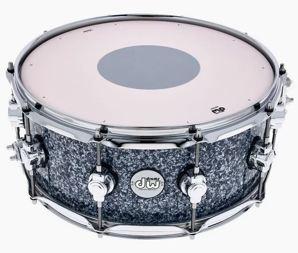 DW 14"x6" Design Snare Blue Gran. vooraanzicht