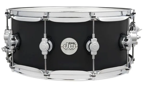 DW 14"x06" Design Black Satin SD vooraanzicht