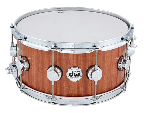 DW 14"x6,5" Cherry/Mahogany Snare vooraanzicht
