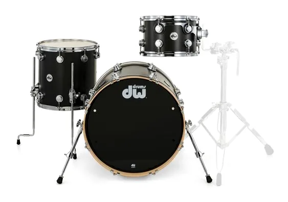 DW 20" Satin Oil Ebony 3pcs Set detail 3