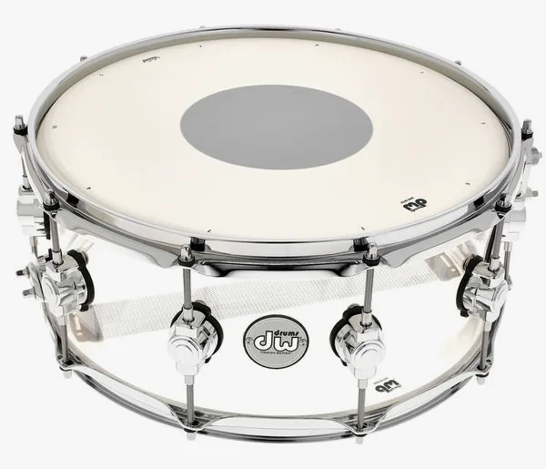 DW Design 14"x06" Acryl Snare vooraanzicht