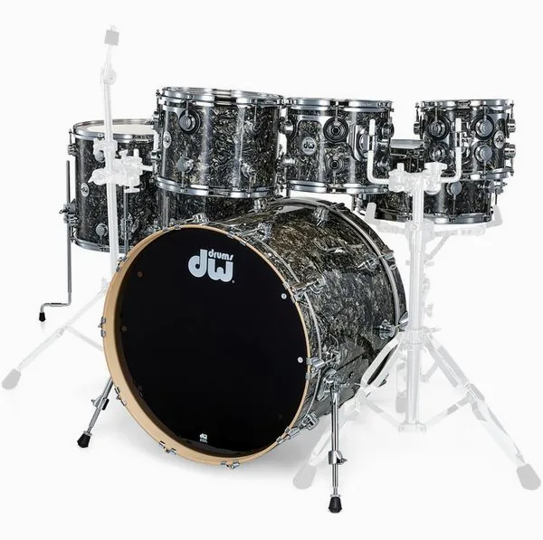 DW Finish Ply Silver Abalone 7pcs vooraanzicht