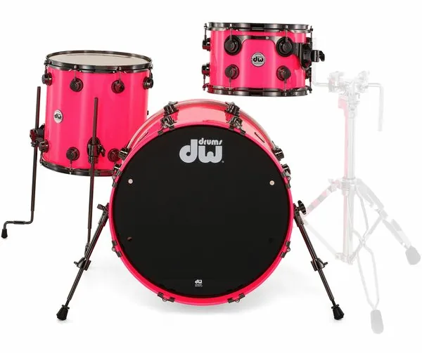 DW Lacquer Custom Neon Hot Pink detail 3