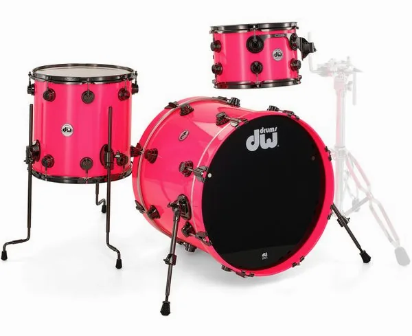 DW Lacquer Custom Neon Hot Pink detail 4