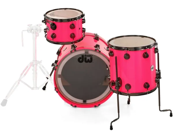 DW Lacquer Custom Neon Hot Pink detail 5
