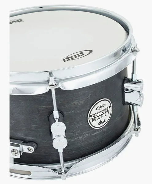 DW PDP 10"x06" Black Wax Snare detail 5