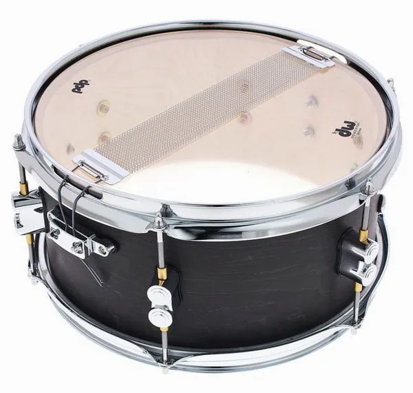 DW PDP 12"x06" Black Wax Snare detail 5