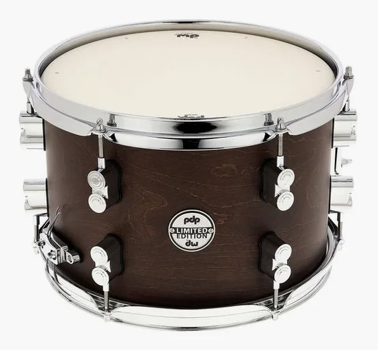 DW PDP 12"x08" Dry Maple Snare vooraanzicht