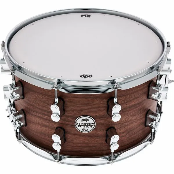 DW PDP 14"x08" Walnut Snare detail 2