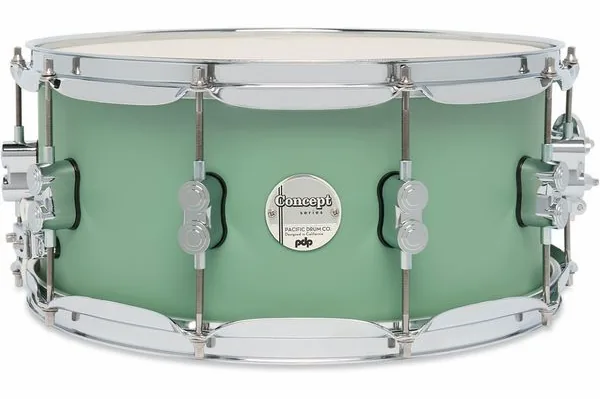 DW PDP 14"x6,5" CM Seafoam Blue vooraanzicht
