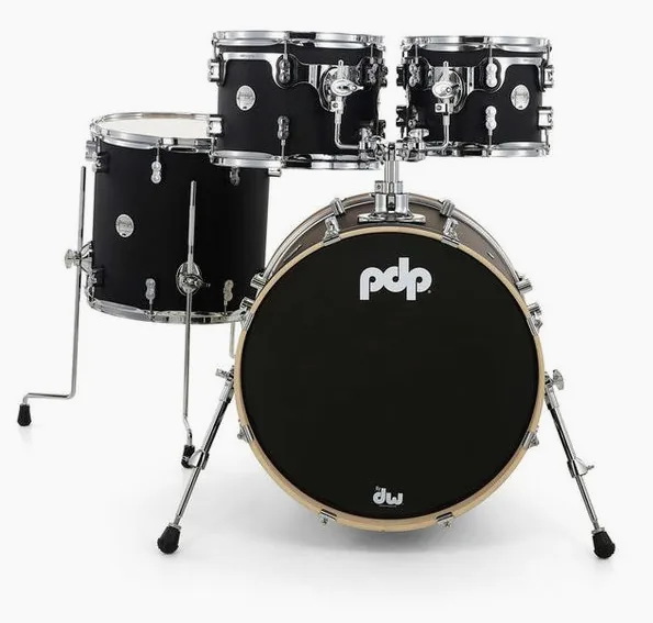 DW PDP CM4 Studio Satin Black detail 3