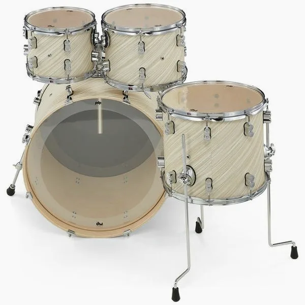 DW PDP CM4 Studio Twisted Ivory detail 4