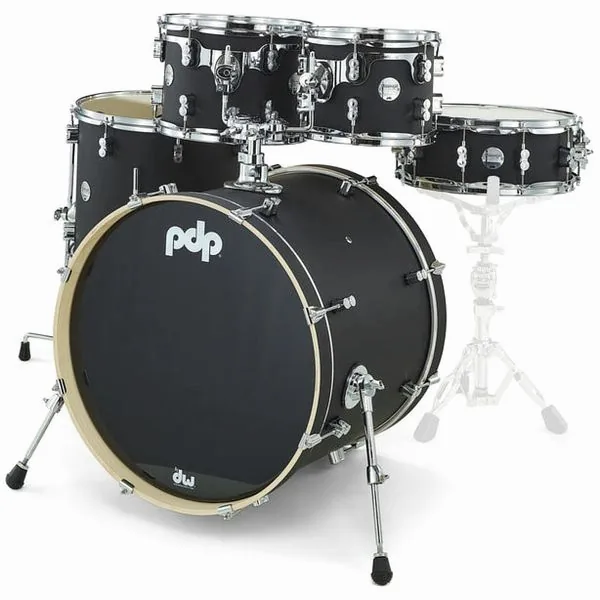 DW PDP CM5 Standard Satin Black detail 2
