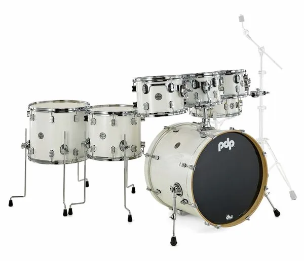 DW PDP CM7 Pearlescent White detail 3