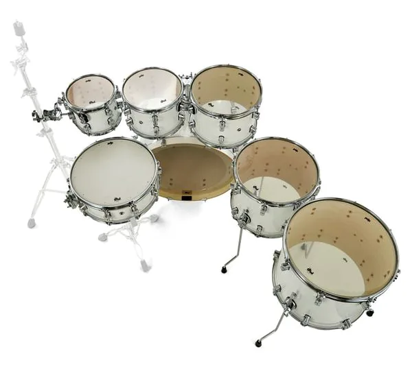 DW PDP CM7 Pearlescent White detail 5