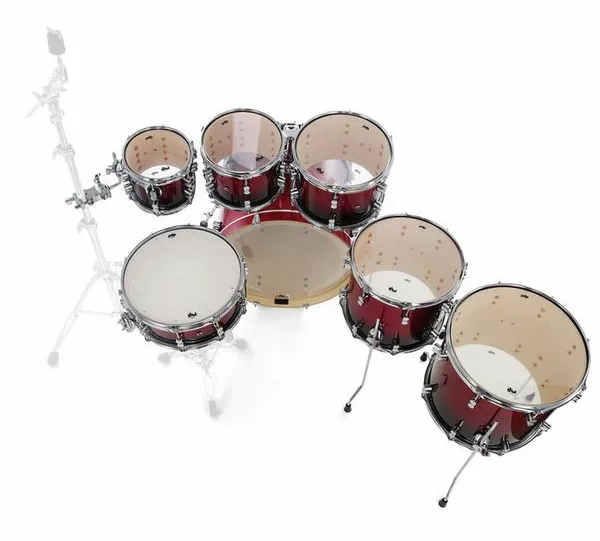 DW PDP CM7 Red to Black detail 5