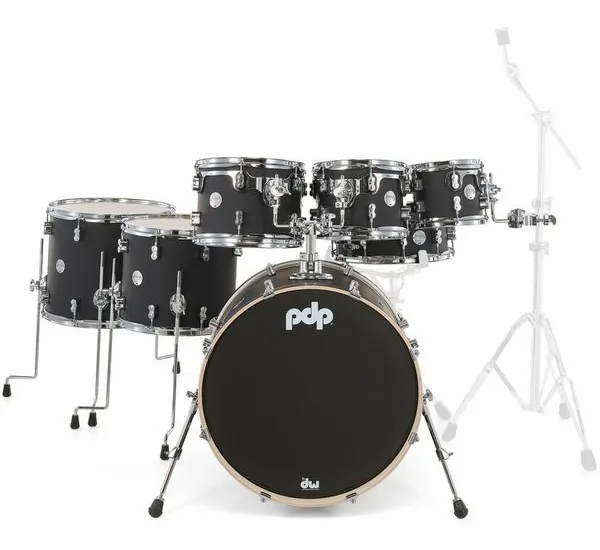 DW PDP CM7 Satin Black detail 3