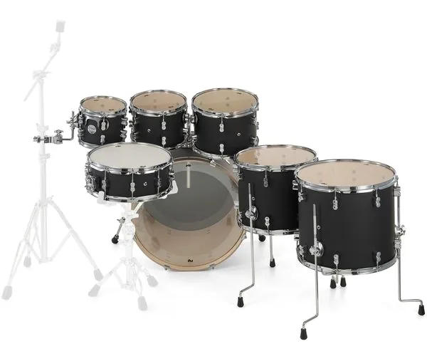 DW PDP CM7 Satin Black detail 5