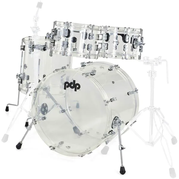 DW PDP Concept Clear Acrylic 4pc detail 2