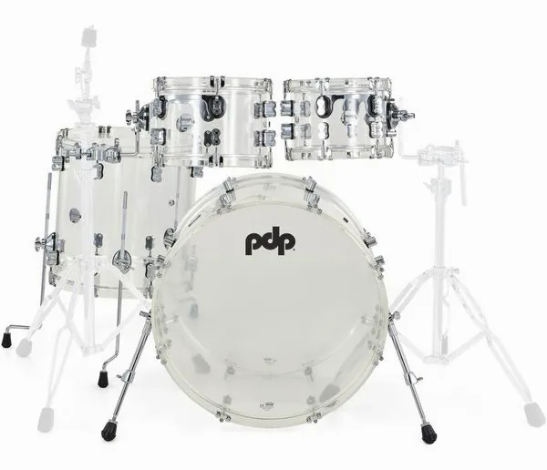 DW PDP Concept Clear Acrylic 4pc detail 3