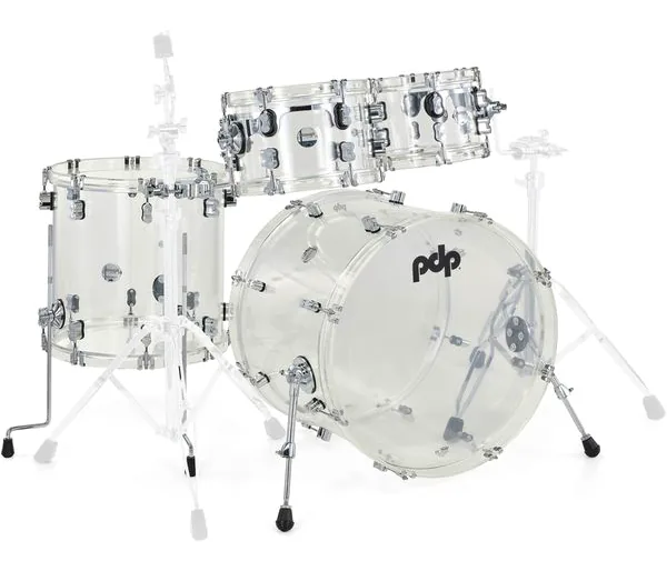 DW PDP Concept Clear Acrylic 4pc detail 4