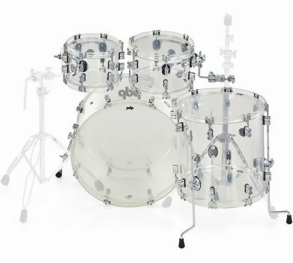 DW PDP Concept Clear Acrylic 4pc detail 5