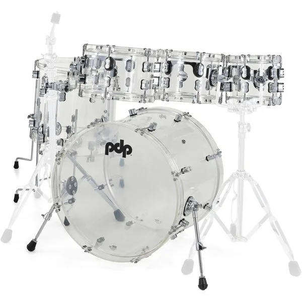 DW PDP Concept Clear Acrylic 6pc detail 2