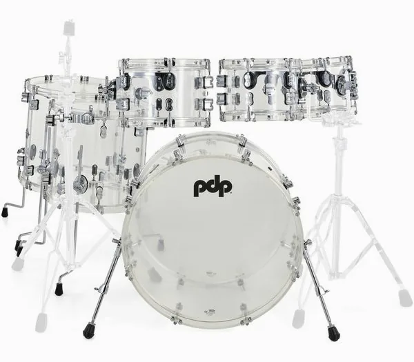 DW PDP Concept Clear Acrylic 6pc detail 3