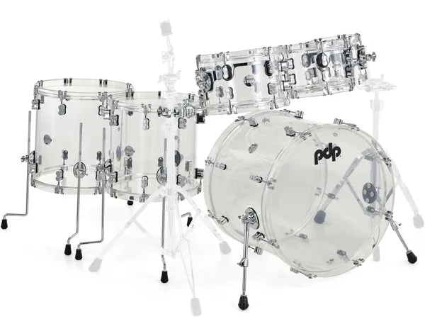 DW PDP Concept Clear Acrylic 6pc detail 4